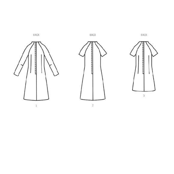 Simplicity Jiffy Pattern 9845 60s Vintage Dress Two Lengths Sizes 8-16 Retro New - Picture 6 of 6